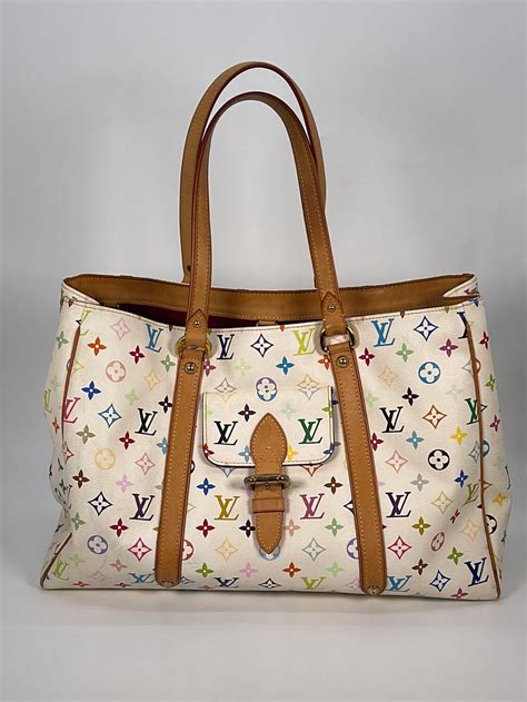 LOUIS VUITTON Monogram Multicolor Aurelia GM White 